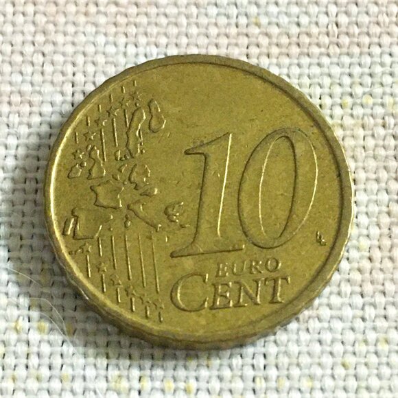 2005 Spain "Cervantos" 10 Euro Cent Coin - Picture 1 of 7